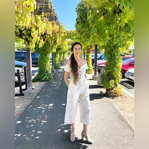 American Eagle white jumpsuit